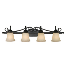 Golden 4074-4 RBZ - Wry Lighting Belle Meade 4-light Vanity in Rubbed Bronze